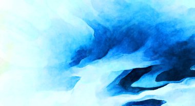 Soyut suluboya sanat eserleri. Fırça boyalı dijital resim. Renkli yaratıcı suluboya çizimi.