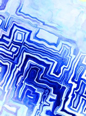 Soyut suluboya sanat eserleri. Fırça boyalı dijital resim. Renkli yaratıcı suluboya çizimi.