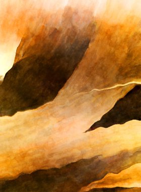 Soyut suluboya sanat eserleri. Fırça boyalı dijital resim. Renkli yaratıcı suluboya çizimi.