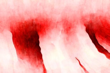 Soyut suluboya sanat eserleri. Fırça boyalı dijital resim. Renkli yaratıcı suluboya çizimi.