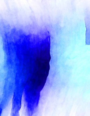 Soyut suluboya sanat eserleri. Fırça boyalı dijital resim. Renkli yaratıcı suluboya çizimi.