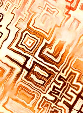 Soyut suluboya sanat eserleri. Fırça boyalı dijital resim. Renkli yaratıcı suluboya çizimi.