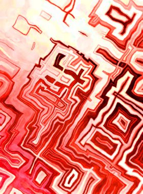 Soyut suluboya sanat eserleri. Fırça boyalı dijital resim. Renkli yaratıcı suluboya çizimi.