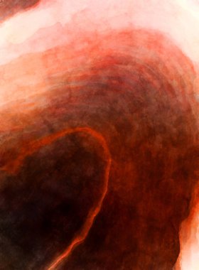 Soyut suluboya sanat eserleri. Fırça boyalı dijital resim. Renkli yaratıcı suluboya çizimi.