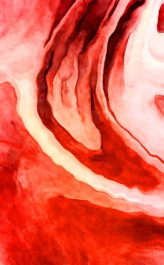 Soyut suluboya sanat eserleri. Fırça boyalı dijital resim. Renkli yaratıcı suluboya çizimi.