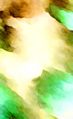 Soyut suluboya sanat eserleri. Fırça boyalı dijital resim. Renkli yaratıcı suluboya çizimi.