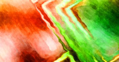 Soyut suluboya sanat eserleri. Fırça boyalı dijital resim. Renkli yaratıcı suluboya çizimi.