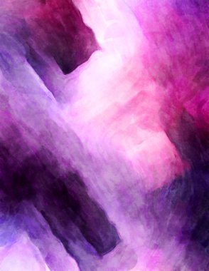 Soyut suluboya sanat eserleri. Fırça boyalı dijital resim. Renkli yaratıcı suluboya çizimi.