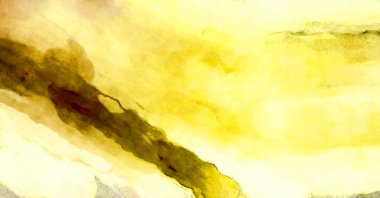 Soyut suluboya sanat eserleri. Fırça boyalı dijital resim. Renkli yaratıcı suluboya çizimi.