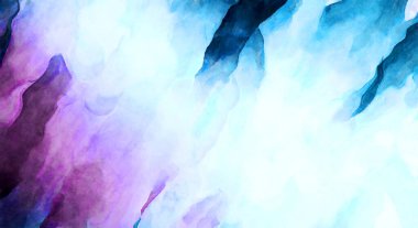 Soyut suluboya sanat eserleri. Fırça boyalı dijital resim. Renkli yaratıcı suluboya çizimi.