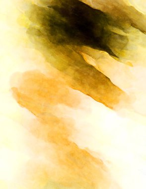 Soyut suluboya sanat eserleri. Fırça boyalı dijital resim. Renkli yaratıcı suluboya çizimi.