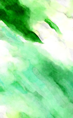 Soyut suluboya sanat eserleri. Fırça boyalı dijital resim. Renkli yaratıcı suluboya çizimi.