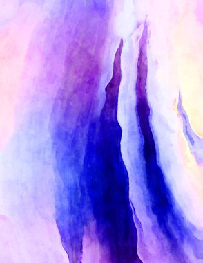 Soyut suluboya sanat eserleri. Fırça boyalı dijital resim. Renkli yaratıcı suluboya çizimi.