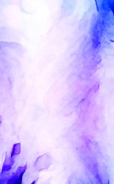 Soyut suluboya sanat eserleri. Fırça boyalı dijital resim. Renkli yaratıcı suluboya çizimi.