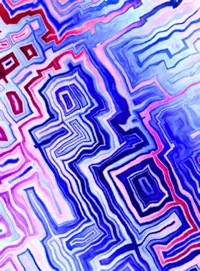 Soyut suluboya sanat eserleri. Fırça boyalı dijital resim. Renkli yaratıcı suluboya çizimi.