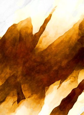 Soyut suluboya sanat eserleri. Fırça boyalı dijital resim. Renkli yaratıcı suluboya çizimi.