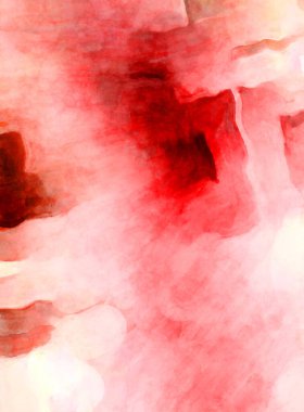 Soyut suluboya sanat eserleri. Fırça boyalı dijital resim. Renkli yaratıcı suluboya çizimi.