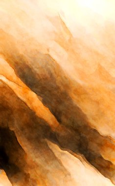 Soyut suluboya sanat eserleri. Fırça boyalı dijital resim. Renkli yaratıcı suluboya çizimi.