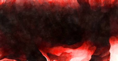 Soyut suluboya sanat eserleri. Fırça boyalı dijital resim. Renkli yaratıcı suluboya çizimi.