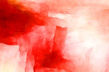 Soyut suluboya sanat eserleri. Fırça boyalı dijital resim. Renkli yaratıcı suluboya çizimi.