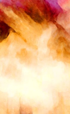 Soyut suluboya sanat eserleri. Fırça boyalı dijital resim. Renkli yaratıcı suluboya çizimi.