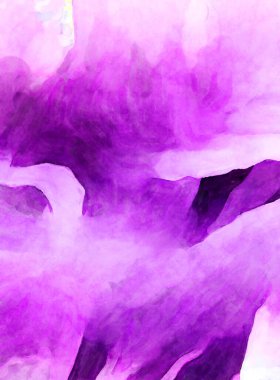 Soyut suluboya sanat eserleri. Fırça boyalı dijital resim. Renkli yaratıcı suluboya çizimi.