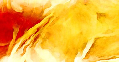 Soyut suluboya sanat eserleri. Fırça boyalı dijital resim. Renkli yaratıcı suluboya çizimi.