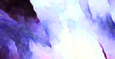 Soyut suluboya sanat eserleri. Fırça boyalı dijital resim. Renkli yaratıcı suluboya çizimi.