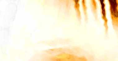 Soyut suluboya sanat eserleri. Fırça boyalı dijital resim. Renkli yaratıcı suluboya çizimi.