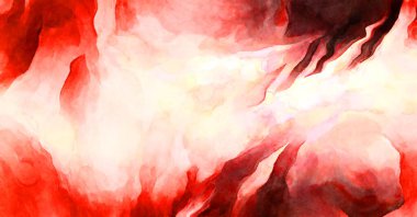 Soyut suluboya sanat eserleri. Fırça boyalı dijital resim. Renkli yaratıcı suluboya çizimi.