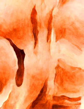 Soyut suluboya sanat eserleri. Fırça boyalı dijital resim. Renkli yaratıcı suluboya çizimi.