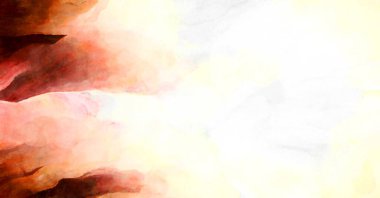 Soyut suluboya sanat eserleri. Fırça boyalı dijital resim. Renkli yaratıcı suluboya çizimi.