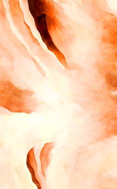 Soyut suluboya sanat eserleri. Fırça boyalı dijital resim. Renkli yaratıcı suluboya çizimi.