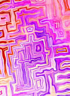 Soyut suluboya sanat eserleri. Fırça boyalı dijital resim. Renkli yaratıcı suluboya çizimi.