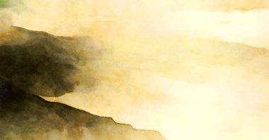 Soyut suluboya sanat eserleri. Fırça boyalı dijital resim. Renkli yaratıcı suluboya çizimi.