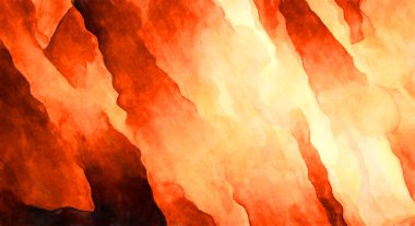 Soyut suluboya sanat eserleri. Fırça boyalı dijital resim. Renkli yaratıcı suluboya çizimi.