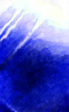 Soyut suluboya sanat eserleri. Fırça boyalı dijital resim. Renkli yaratıcı suluboya çizimi.