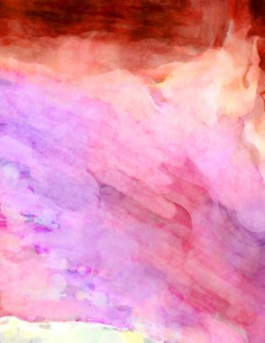 Soyut suluboya sanat eserleri. Fırça boyalı dijital resim. Renkli yaratıcı suluboya çizimi.