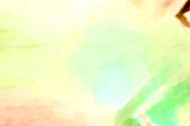 Soyut suluboya sanat eserleri. Fırça boyalı dijital resim. Renkli yaratıcı suluboya çizimi.