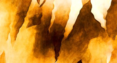 Soyut suluboya sanat eserleri. Fırça boyalı dijital resim. Renkli yaratıcı suluboya çizimi.