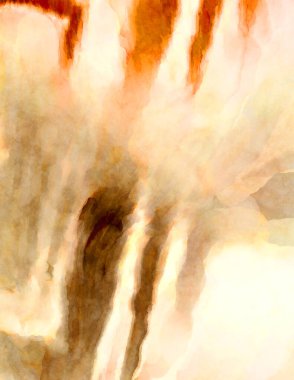 Soyut suluboya sanat eserleri. Fırça boyalı dijital resim. Renkli yaratıcı suluboya çizimi.