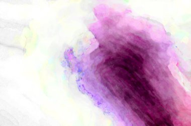 Soyut suluboya sanat eserleri. Fırça boyalı dijital resim. Renkli yaratıcı suluboya çizimi.