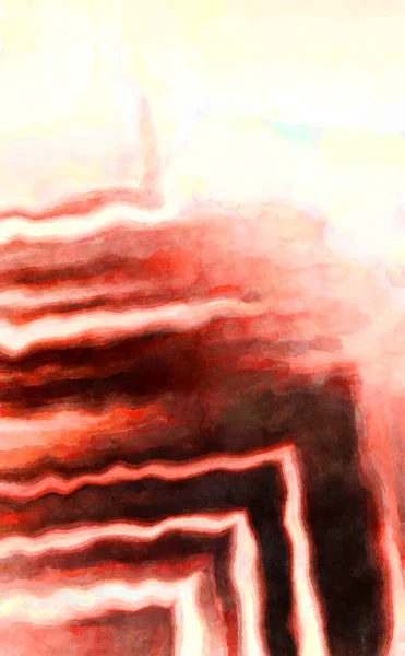 Экспрессивный Абстрактный Акварельный Рисунок Кисть Рисовала Цифровую Живопись Красочная Акварельная — стоковое фото