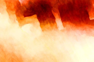 Soyut suluboya sanat eserleri. Fırça boyalı dijital resim. Renkli yaratıcı suluboya çizimi.