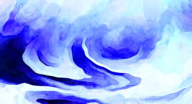 Soyut suluboya sanat eserleri. Fırça boyalı dijital resim. Renkli yaratıcı suluboya çizimi.