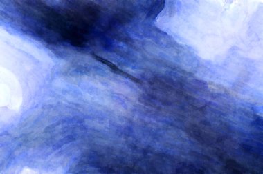 Soyut suluboya sanat eserleri. Fırça boyalı dijital resim. Renkli yaratıcı suluboya çizimi.