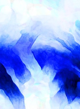 Soyut suluboya sanat eserleri. Fırça boyalı dijital resim. Renkli yaratıcı suluboya çizimi.