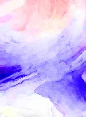 Soyut suluboya sanat eserleri. Fırça boyalı dijital resim. Renkli yaratıcı suluboya çizimi.