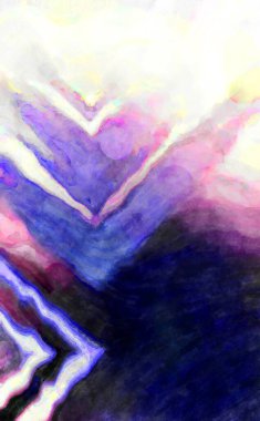 Soyut suluboya sanat eserleri. Fırça boyalı dijital resim. Renkli yaratıcı suluboya çizimi.