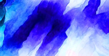 Soyut suluboya sanat eserleri. Fırça boyalı dijital resim. Renkli yaratıcı suluboya çizimi.